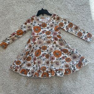 Cheeky Plum Fall Floral Jack-o’-lantern Dress